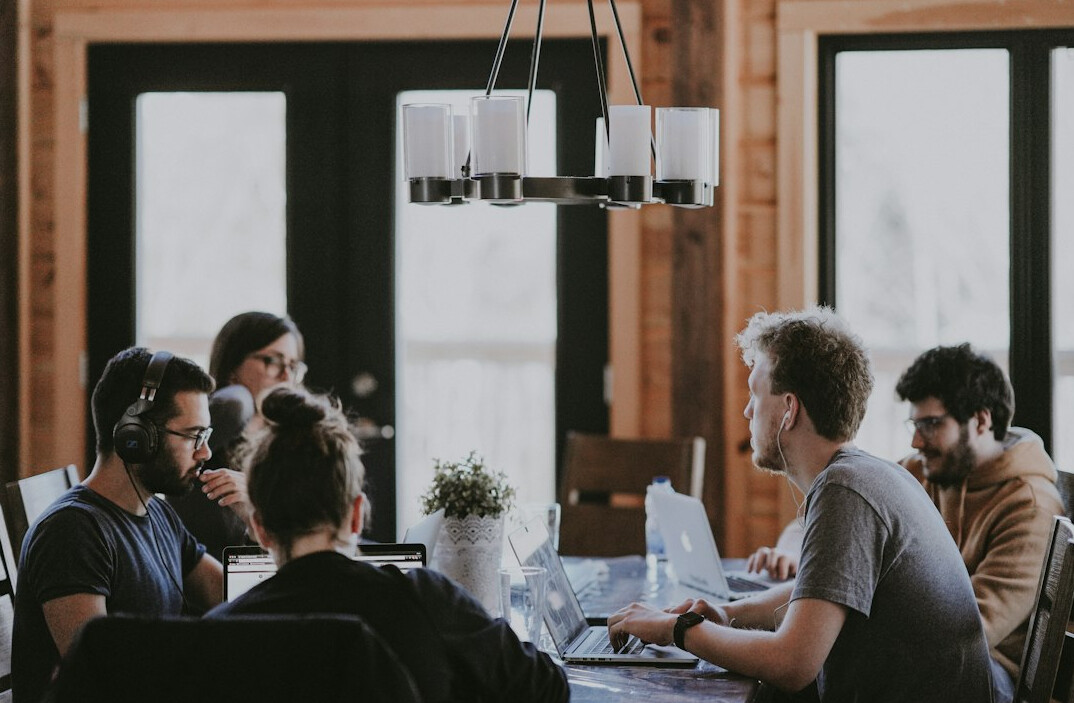people in crisis meeting