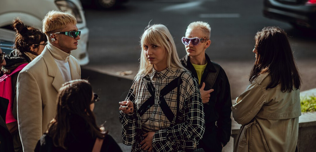 modern society people talking